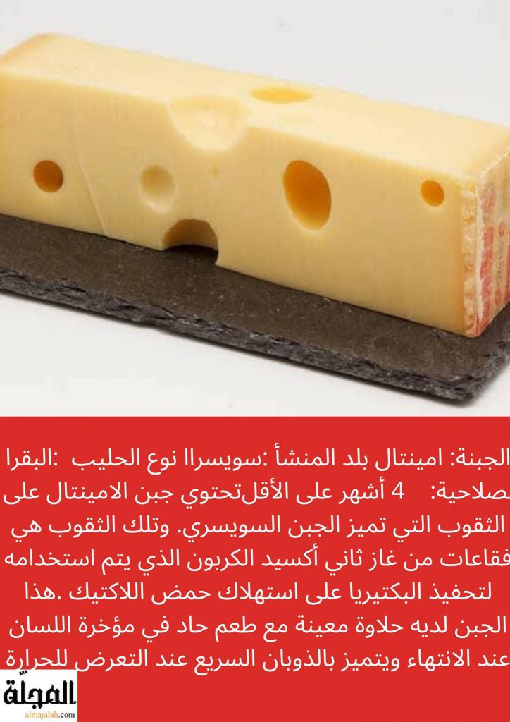 جبنة أمينتال تعريفها و فوائدها