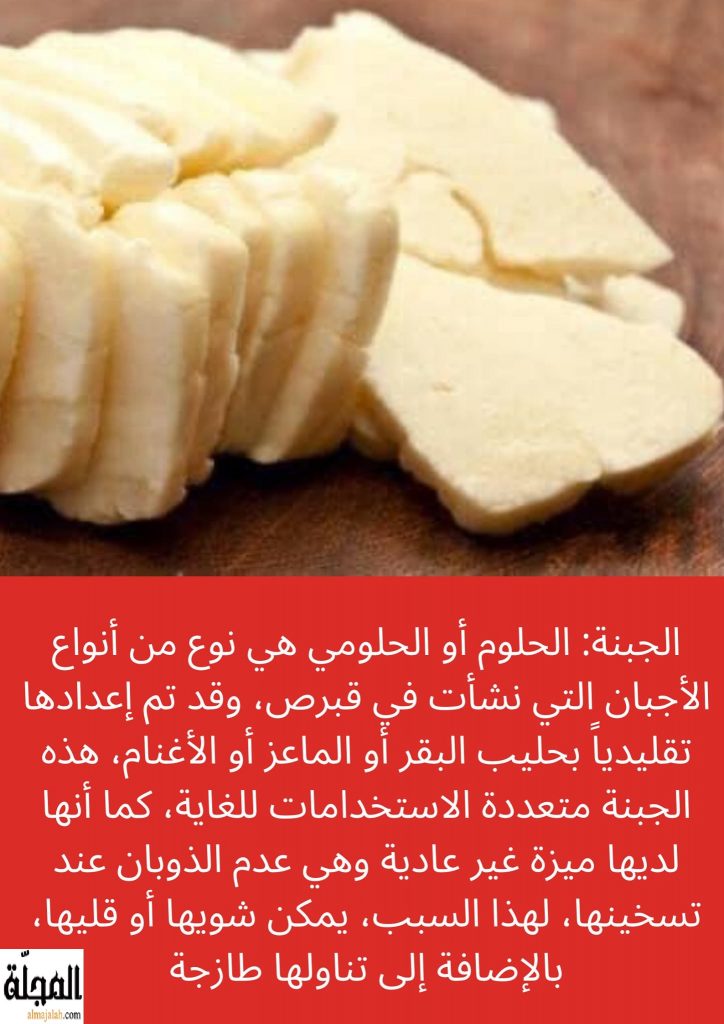 جبنة الحلوم أو الحلومي تعريفها و فوائدها