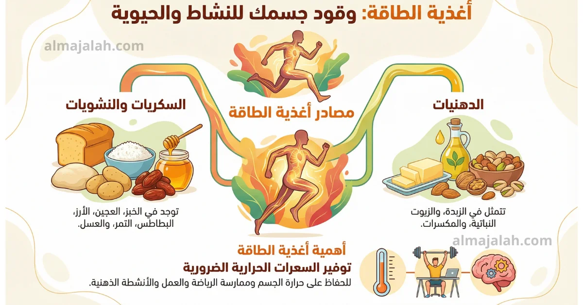 بحث حول أغذية الطاقة للأطفال.