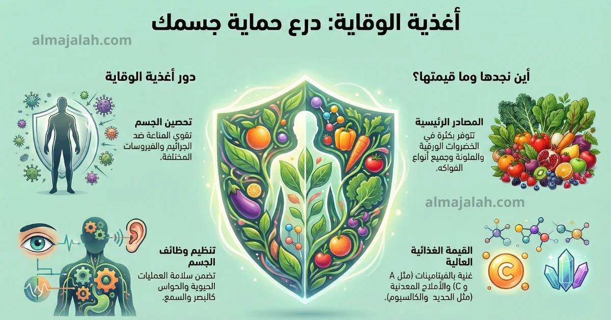 بحث حول أغذية الوقاية للأطفال.