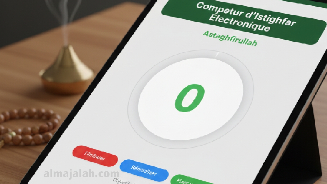 عداد الاستغفار الالكتروني compteur de Tasbih
