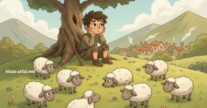 قصص قصيرة للأطفال عن الصدق قصة الراعي والذئب.